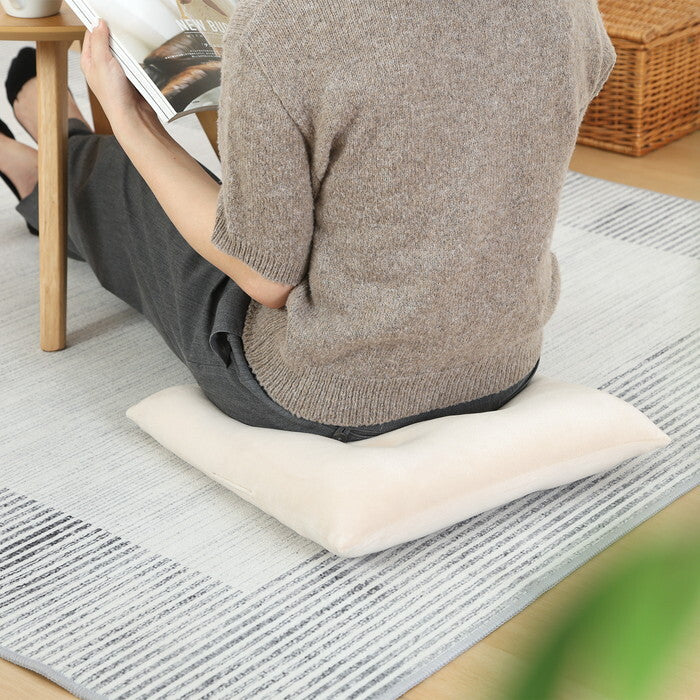 シートクッション もちもち 42×40cm IV 完成品 W420×D400×H90mm 0.4kg fj-41040の画像