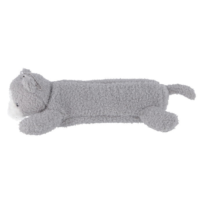 ペンケース アニマル ねこ グレー×ホワイト 完成品 W150×D280×H80mm 0.055kg fj-41676の画像