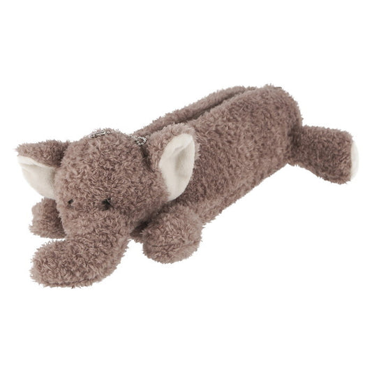 ペンケース アニマル ぞう グレージュ 完成品 W170×D340×H80mm 0.06kg fj-41677の画像