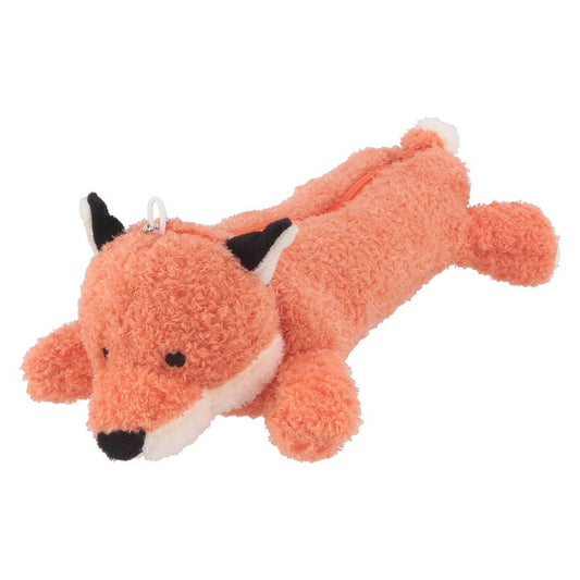 ペンケース アニマル きつね オレンジ 完成品 W150×D320×H80mm 0.055kg fj-41678の画像