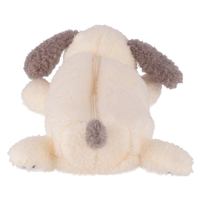 ペンケース アニマル BIG いぬ アイボリー×グレージュ 完成品 W175×D290×H90mm 0.065kg fj-41681の画像