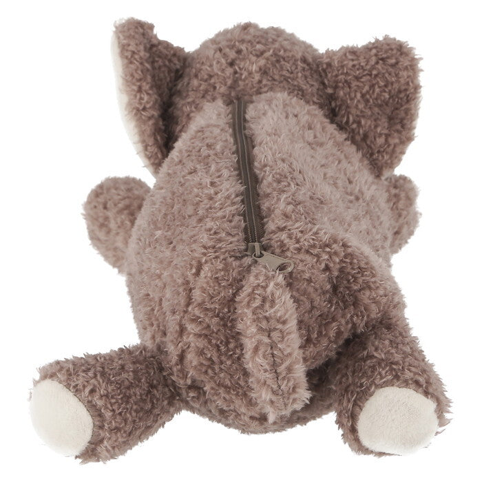 ペンケース アニマル BIG ぞう グレージュ 完成品 W160×D340×H95mm 0.07kg fj-41683の画像