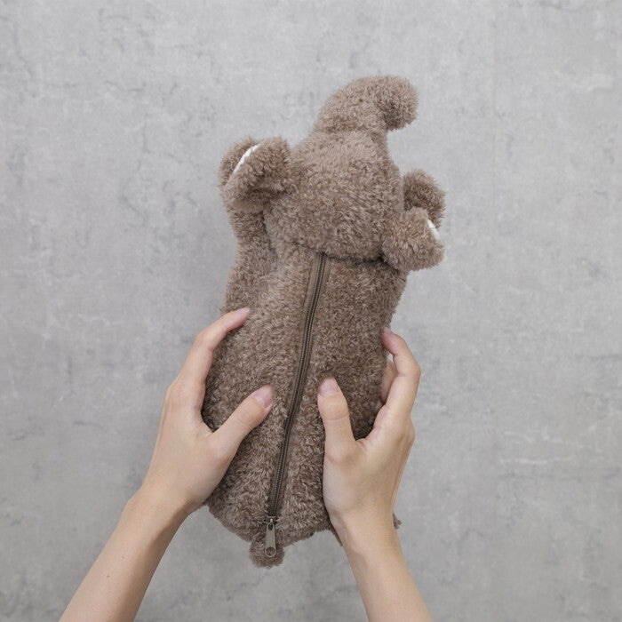 ペンケース アニマル BIG ぞう グレージュ 完成品 W160×D340×H95mm 0.07kg fj-41683の画像