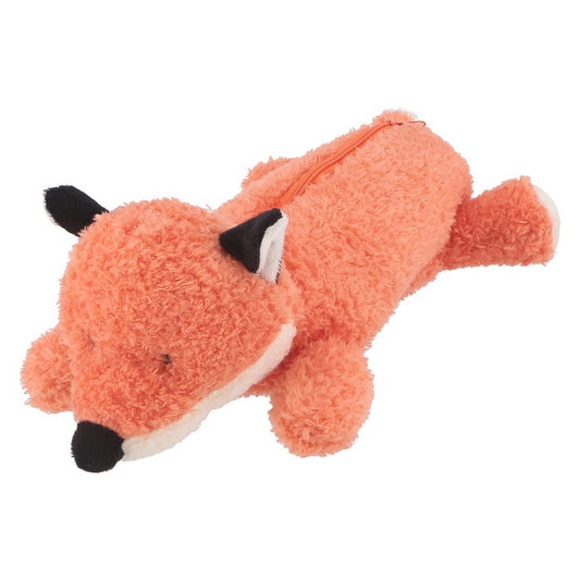 ペンケース アニマル BIG きつね オレンジ 完成品 W180×D330×H100mm 0.065kg fj-41684の画像