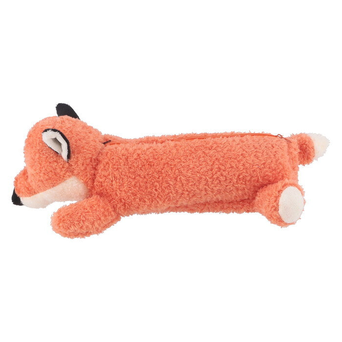 ペンケース アニマル BIG きつね オレンジ 完成品 W180×D330×H100mm 0.065kg fj-41684の画像