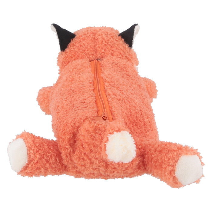 ペンケース アニマル BIG きつね オレンジ 完成品 W180×D330×H100mm 0.065kg fj-41684の画像