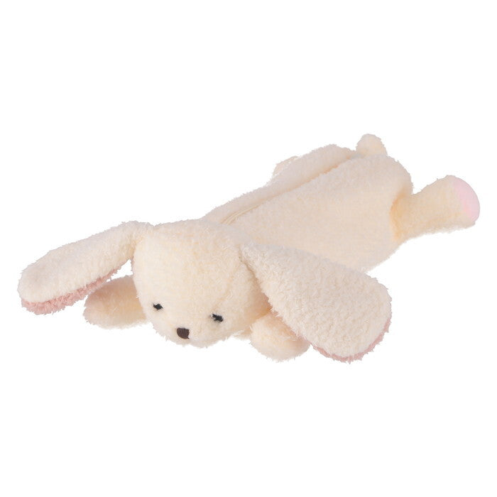 ペンケース アニマル BIG うさぎ ホワイト×ピンク 完成品 W250×D300×H80mm 0.065kg fj-41686の画像