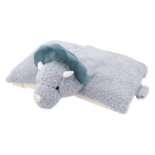 ぬいぐるみ 枕にもなる トリケラトプス グリーン 完成品 W300×D270×H130mm 0.12kg fj-41708の画像