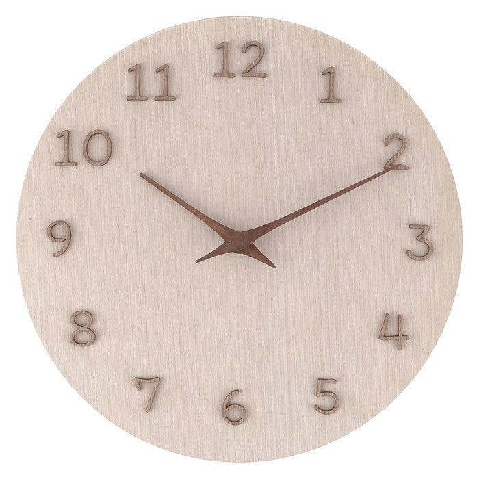 掛時計 掛け時計 komorebi Ф28 NA ナチュラル 幅280×奥行35×高さ280 fj-42117の画像