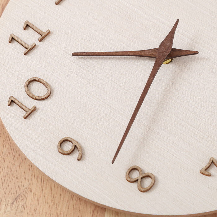 掛時計 掛け時計 komorebi Ф28 NA ナチュラル 幅280×奥行35×高さ280 fj-42117の画像