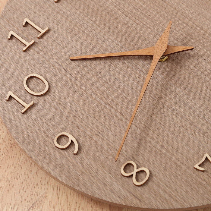 掛時計 掛け時計 komorebi Ф28 BR ブラウン 幅280×奥行35×高さ280 fj-42118の画像