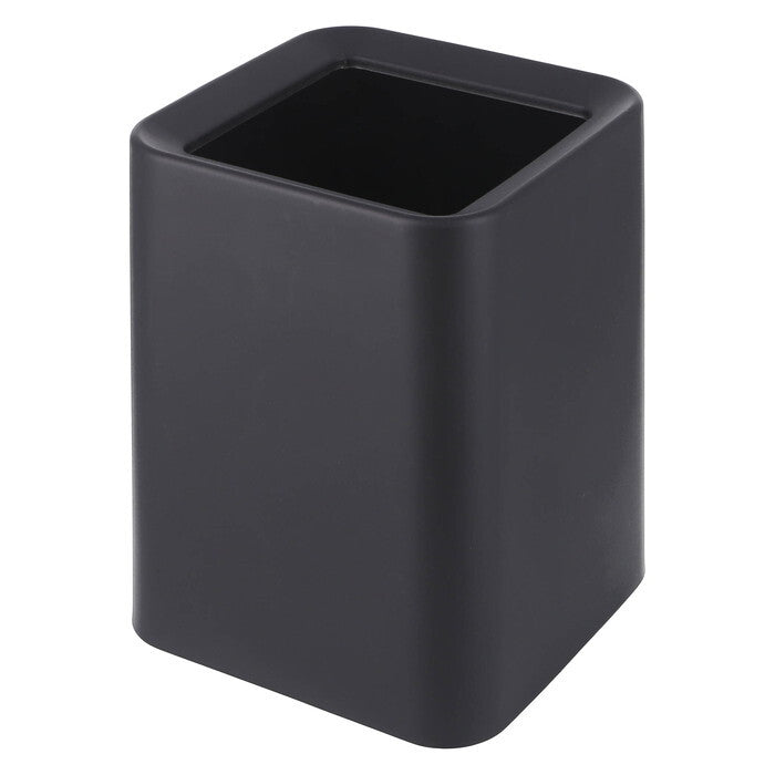 ゴミ箱 袋が隠せる 角形 8L BK ブラック 完成品 W215×D215×H278mm 0.62kg fj-42997の画像