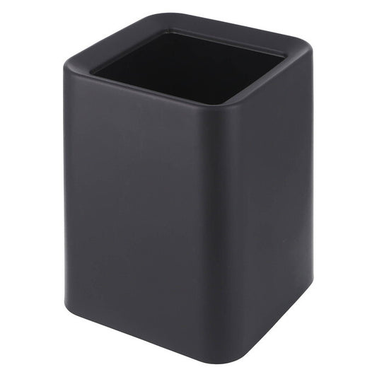 ゴミ箱 袋が隠せる 角形 8L BK ブラック 完成品 W215×D215×H278mm 0.62kg fj-42997の画像