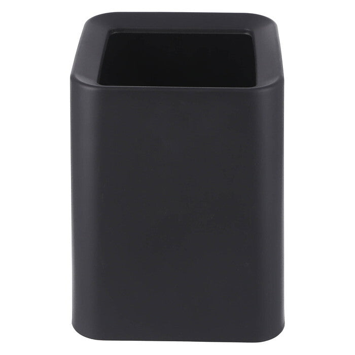 ゴミ箱 袋が隠せる 角形 8L BK ブラック 完成品 W215×D215×H278mm 0.62kg fj-42997の画像