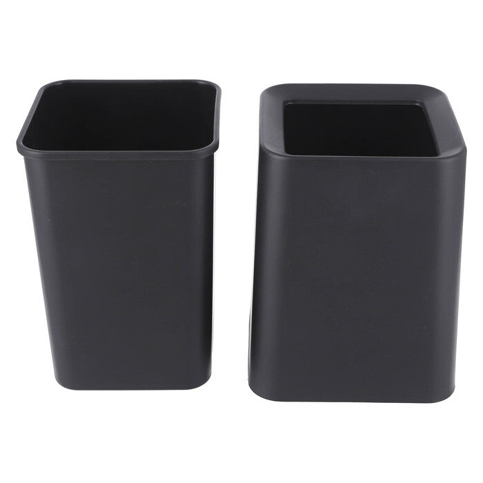 ゴミ箱 袋が隠せる 角形 8L BK ブラック 完成品 W215×D215×H278mm 0.62kg fj-42997の画像
