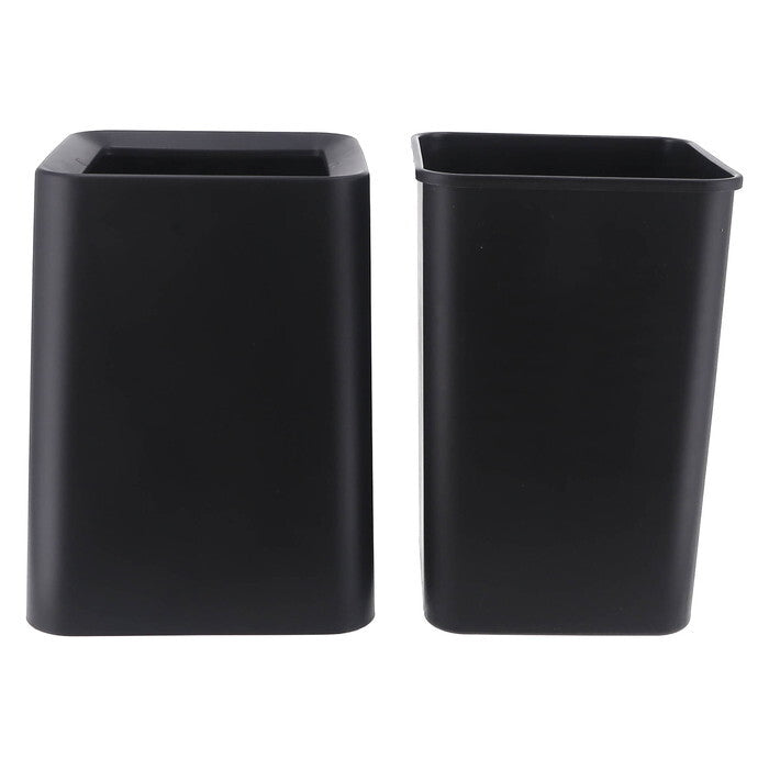 ゴミ箱 袋が隠せる 角形 11L BK ブラック 完成品 W240×D240×H318mm 0.78kg fj-42999の画像
