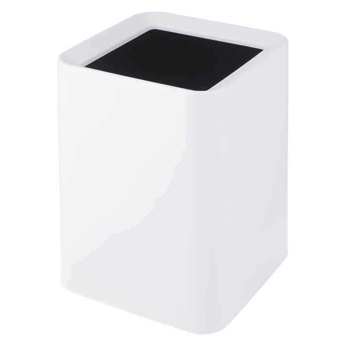 ゴミ箱 袋が隠せる 角形 11L WH ホワイト 完成品 W240×D240×H318mm 0.78kg fj-43000の画像