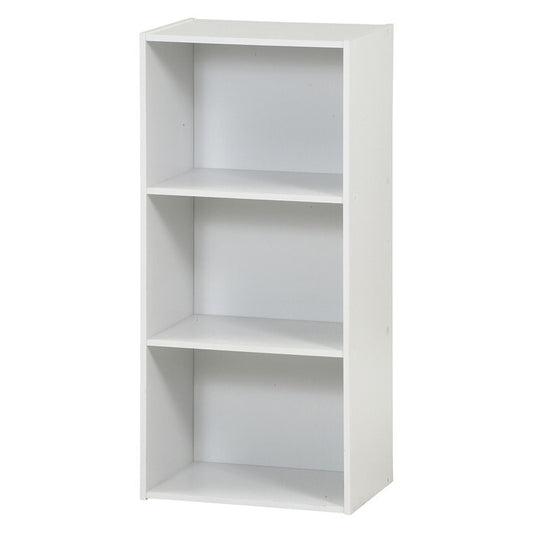 カラーボックス 3段 ホワイト 組立品 W418×D290×H890mm 8.8kg fj-43856の画像