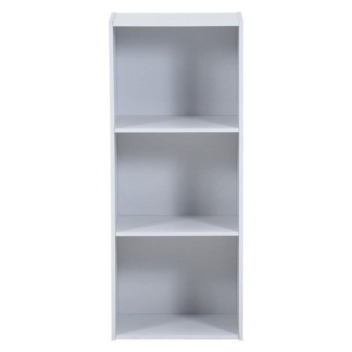 カラーボックス 3段 A4対応 ホワイト 組立品 W418×D290×H1020mm 10.3kg fj-43861の画像