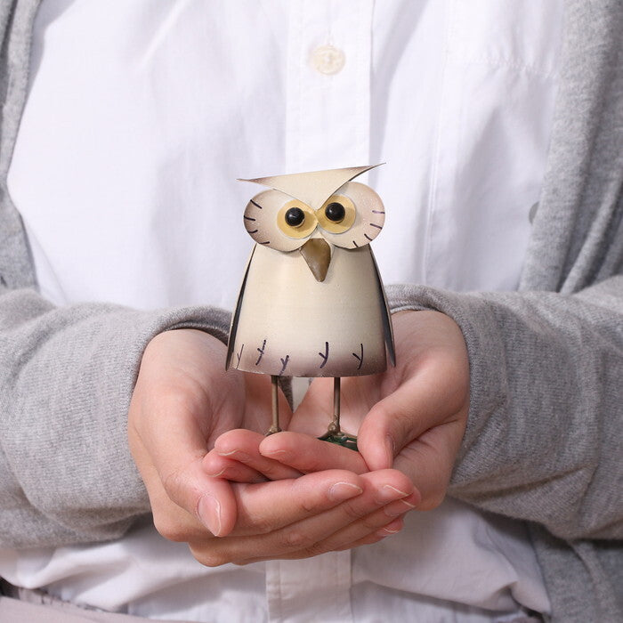 ゆらゆら アニマル mini フクロウ 完成品 W75×D65×H95mm 0.067kg fj-45061の画像