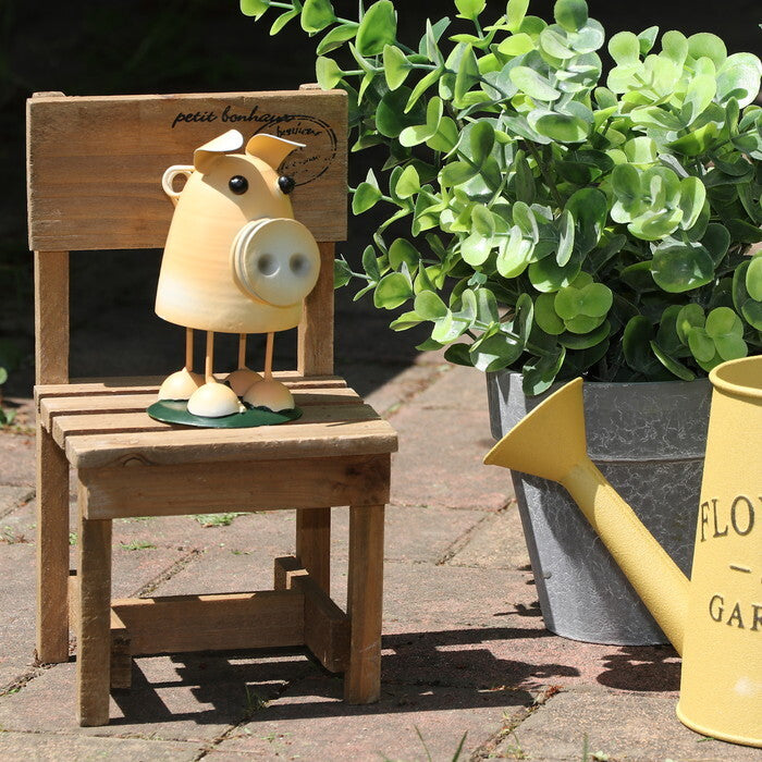 ゆらゆら アニマル mini ブタ 完成品 W70×D65×H90mm 0.084kg fj-45062の画像