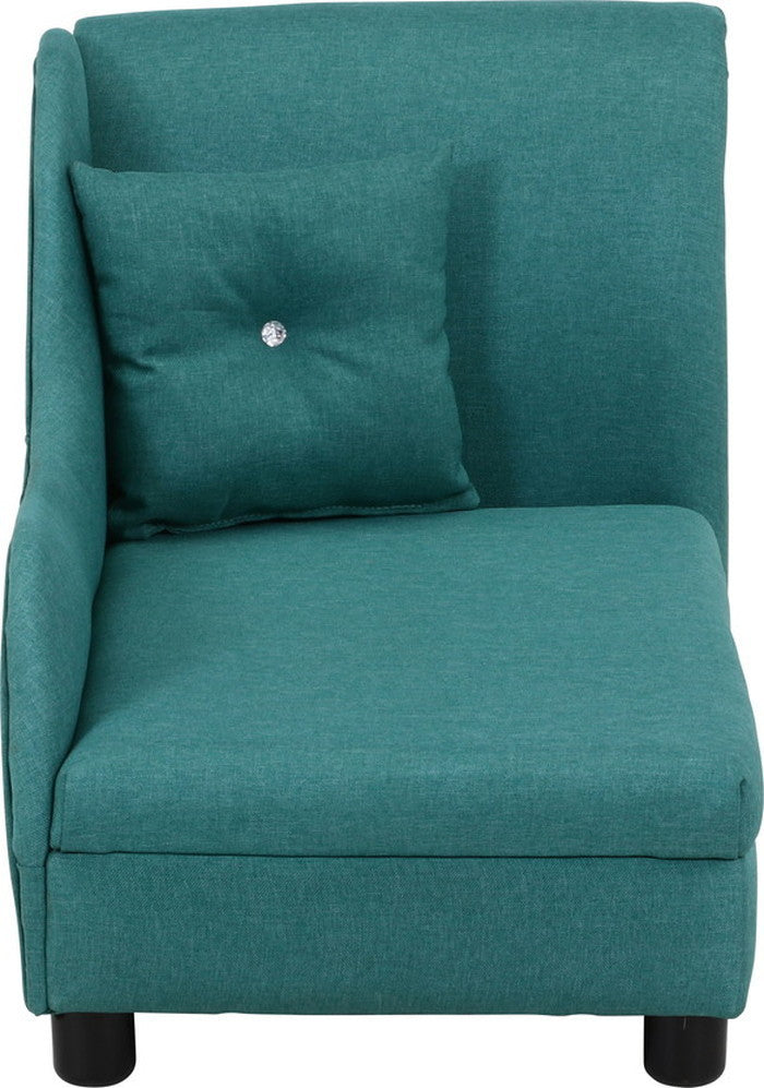 ペットカウチソファ (クッション付) GR グリーン 830×430×485 fj-45230の画像