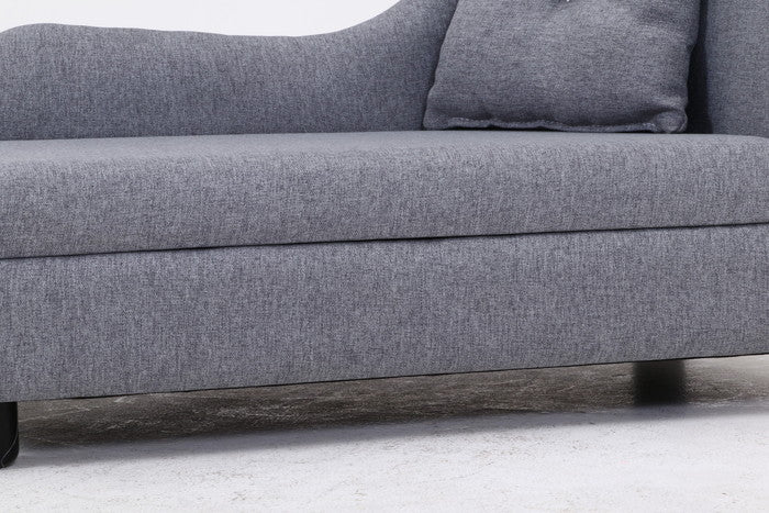 ペットカウチソファ (クッション付) GY グレー 830×430×485 fj-45231の画像