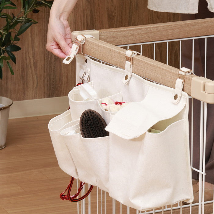 ペットケージ 柵 収納 IV アイボリー 幅540×奥行130×高さ250 fj-45366の画像