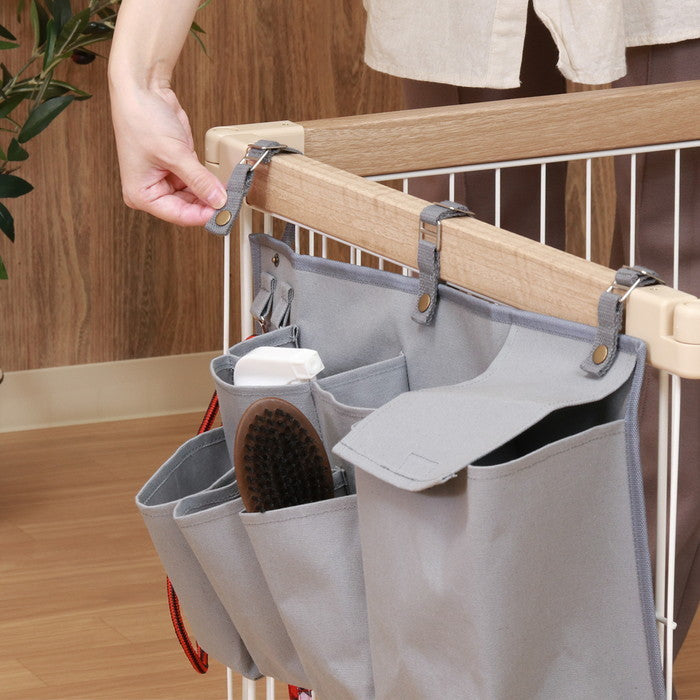 ペットケージ 柵 収納 GY グレー 幅540×奥行130×高さ250 fj-45367の画像