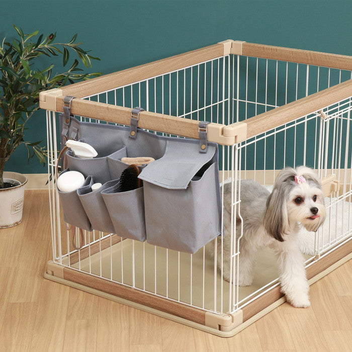 ペットケージ 柵 収納 GY グレー 幅540×奥行130×高さ250 fj-45367の画像