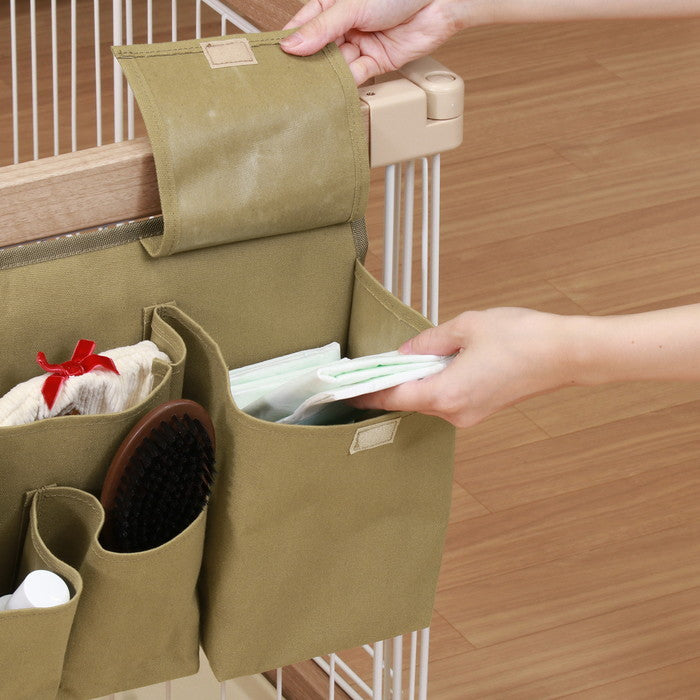 ペットケージ 柵 収納 BR ブラウン 幅540×奥行130×高さ250 fj-45368の画像