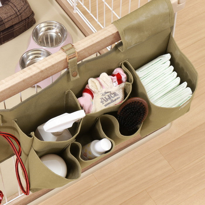 ペットケージ 柵 収納 BR ブラウン 幅540×奥行130×高さ250 fj-45368の画像