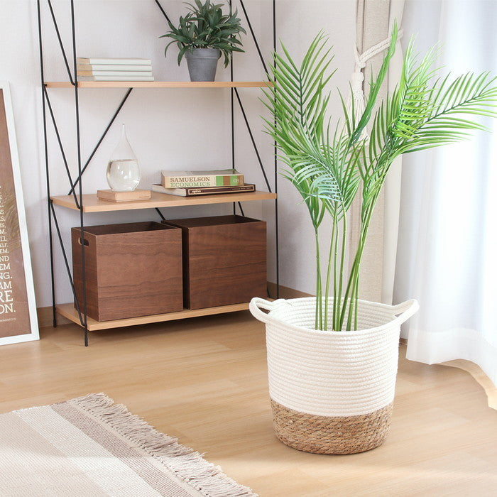 鉢カバー コットン／ガマ 7号 IV 1個箱 FB45392 アイボリｰ fj-45392の画像