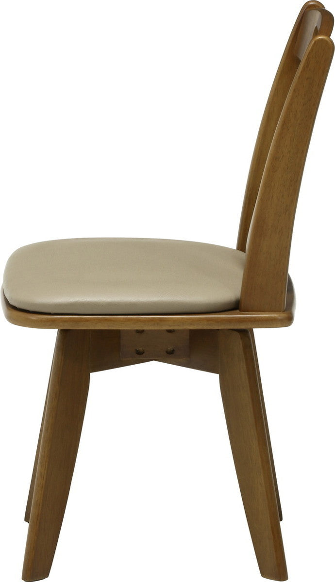 ダイニング 回転チェアー＃6271?4?2 ブラウン 1596568 ブラウン 幅440×奥行480×高さ795mm fj-46573の画像