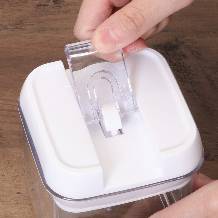キャニスター スタッキングロック キュピタ 400ml 37752 クリア 完成品 W100×D100×H100mm 0.2kg fj-47750の画像