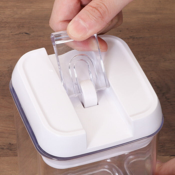 キャニスター スタッキングロック キュピタ 800ml 37753 クリア 完成品 W100×D100×H140mm 0.2kg fj-47751の画像