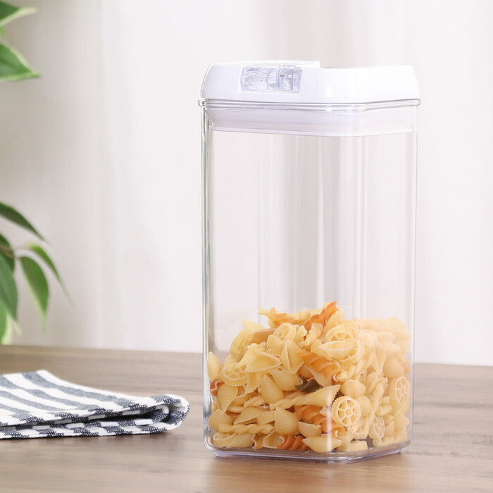 キャニスター スタッキングロック キュピタ 1100ml 37754 クリア 完成品 W100×D100×H200mm 0.3kg fj-47752の画像