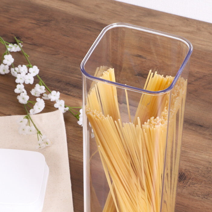 キャニスター スタッキングロック キュピタ 1700ml 37755 クリア 完成品 W100×D100×H300mm 0.3kg fj-47753の画像