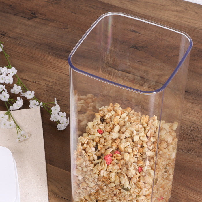 キャニスター スタッキングロック キュピタ 3100ml 37757 クリア 完成品 W125×D125×H305mm 0.5kg fj-47755の画像