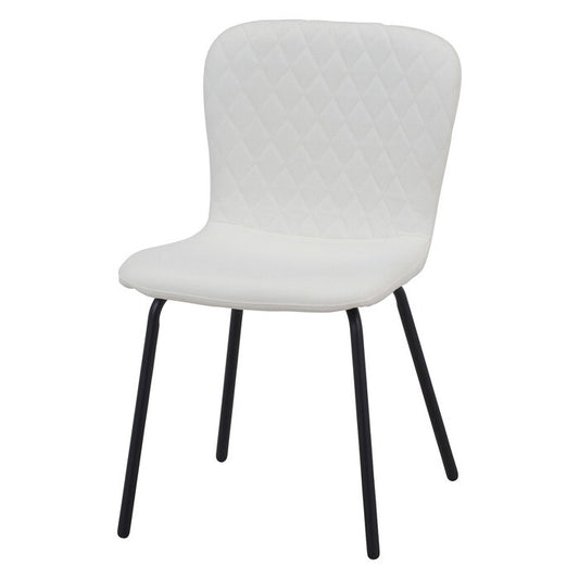 サイドチェア Lilly IV アイボリー 組立品 W440×D515×H750mm 3.6kg fj-47804の画像