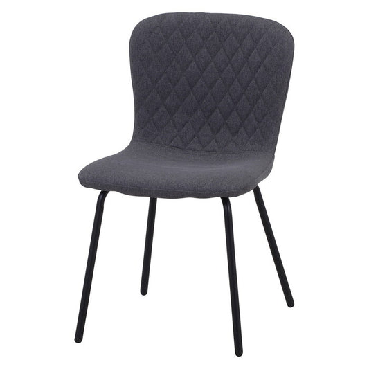 サイドチェア Lilly GY グレー 組立品 W440×D515×H750mm 3.6kg fj-47806の画像