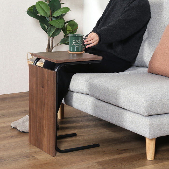 EZBO 2WAYテーブル 小 MBR EZ-ST 535 ミディアムブラウン 幅300×奥行315×高さ535mm fj-48376の画像