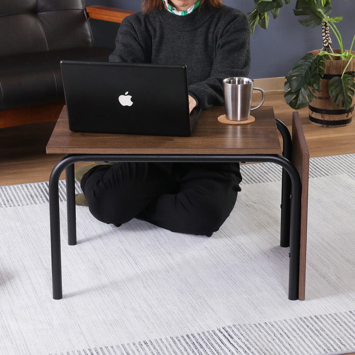 EZBO 2WAYテーブル 大 MBR EZ-ST 665 ミディアムブラウン 幅400×奥行420×高さ675mm fj-48378の画像