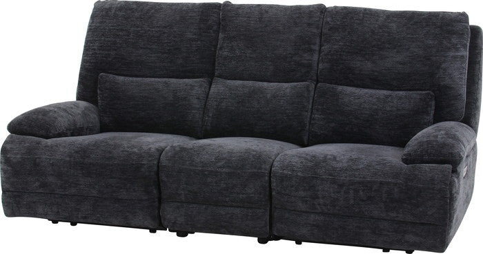 電動リクライナー GRACE 3P BK ブラック 幅2060×奥行1030×高さ990mm fj-49113の画像