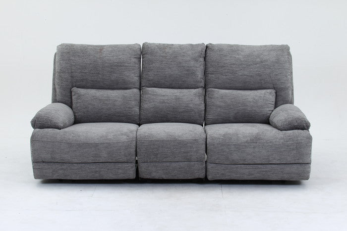 電動リクライナー GRACE 3P GY グレｰ 幅2060×奥行1030×高さ990mm fj-49115の画像