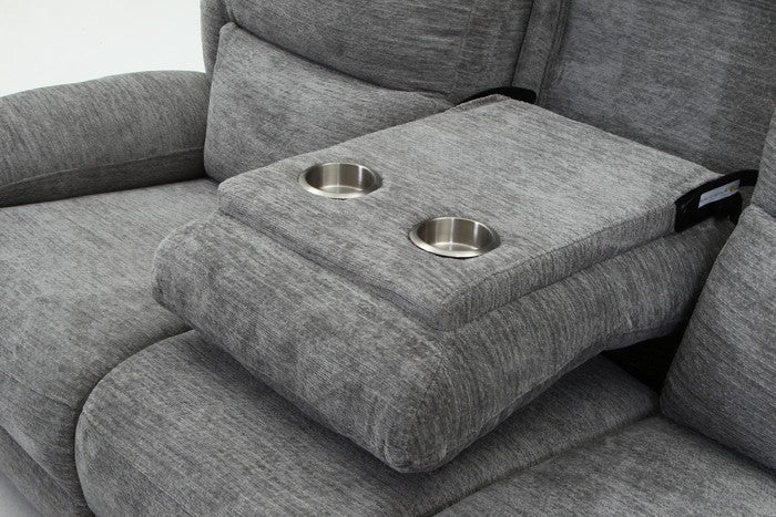 電動リクライナー GRACE 3P GY グレｰ 幅2060×奥行1030×高さ990mm fj-49115の画像