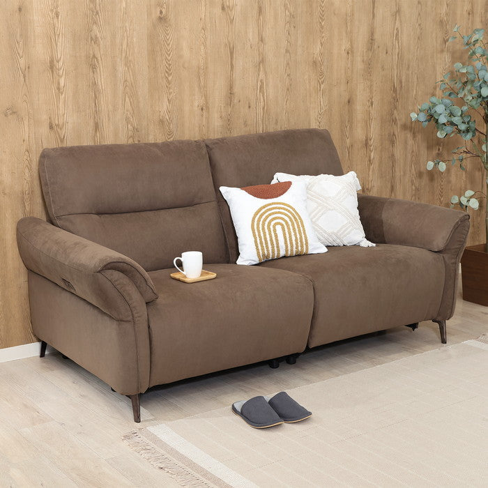 電動リクライナー FIRST ワイドラブ MC モカ 幅1900×奥行990×高さ970mm fj-49116の画像