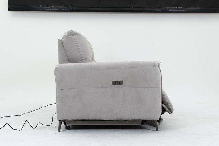 電動リクライナー FIRST ワイドラブ GY グレｰ 幅1900×奥行990×高さ970mm fj-49117の画像