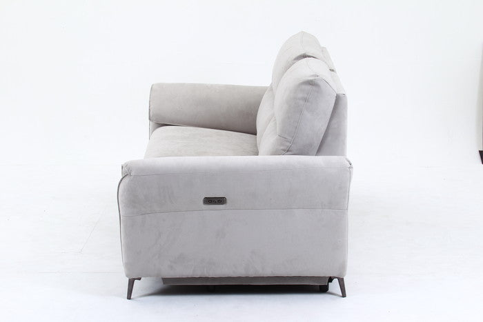 電動リクライナー FIRST ワイドラブ GY グレｰ 幅1900×奥行990×高さ970mm fj-49117の画像