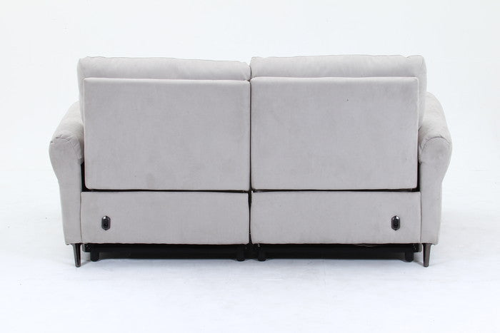 電動リクライナー FIRST ワイドラブ GY グレｰ 幅1900×奥行990×高さ970mm fj-49117の画像